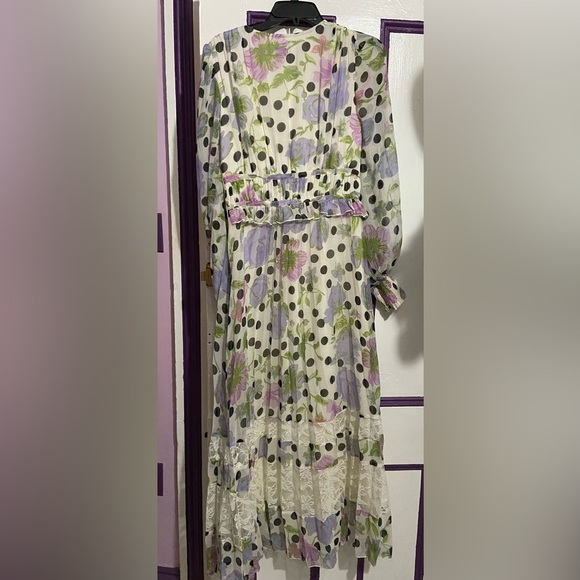 ASOS DESIGN Tall Floral Polka Dot Maxi Dress – Size US 4 (EU 36, UK 8) - Picture 4 of 10